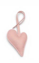 Keychain - Bag charm in heart shape - Pink MESSE
