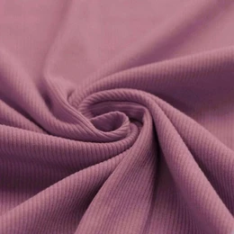 Ruffle Longsleeve Rib Jersey Oud Lilac