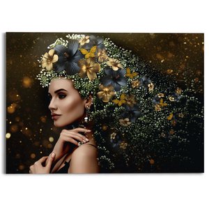Plexiglass painting Acrylic Art Elegant woman 50x70