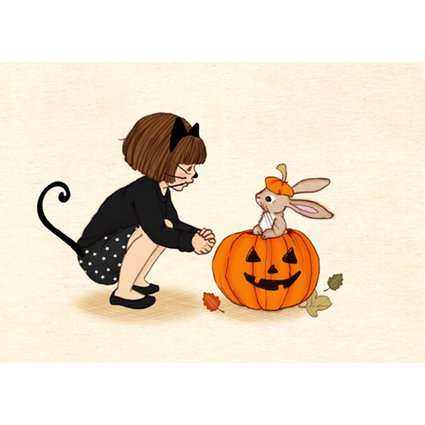 Postkort Halloween -venner