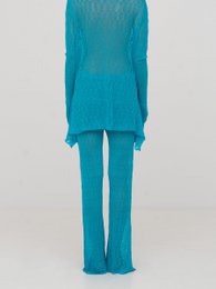 Saint Knit Blue Maxi Pants