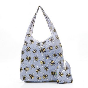 Shopper tas bij grijs gerecycleerde nylon