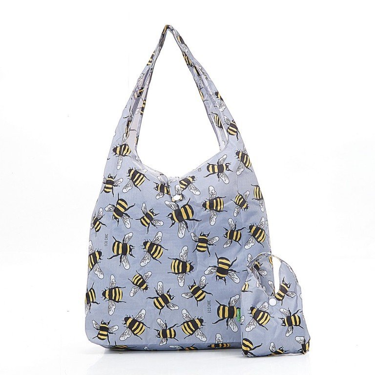 Sac cabas en nylon recyclé gris