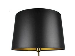 Lampenschirm Stoff schwarz/ innen gold 40/33/25 cm
