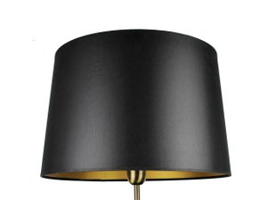 Lampshade fabric black / inside gold 40/33/25 cm