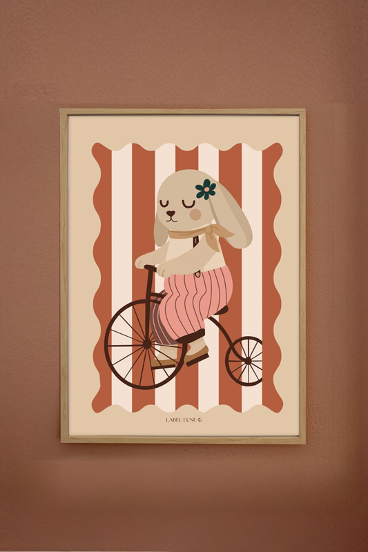 Plakat børneværelse - Konijn Kaatje