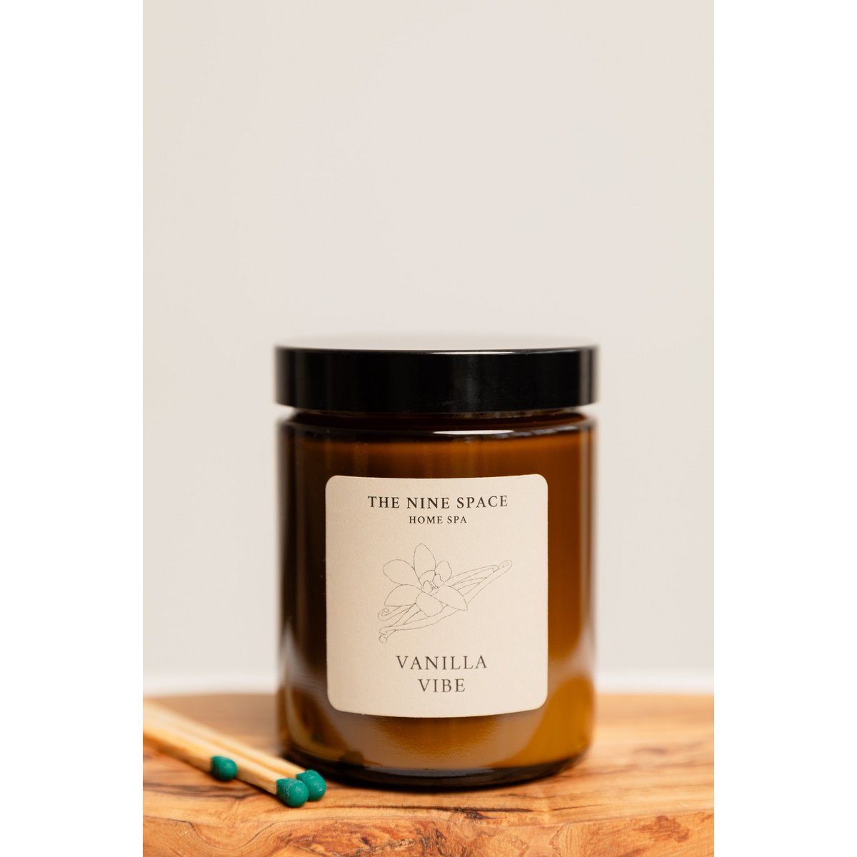 VANILLA Vibe candle - brown glass
