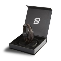 Leather bracelet "Braid"