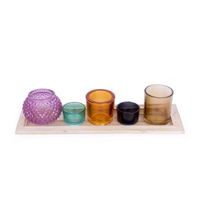 RECTANGULAR CANDLE HOLDER TRAY HF