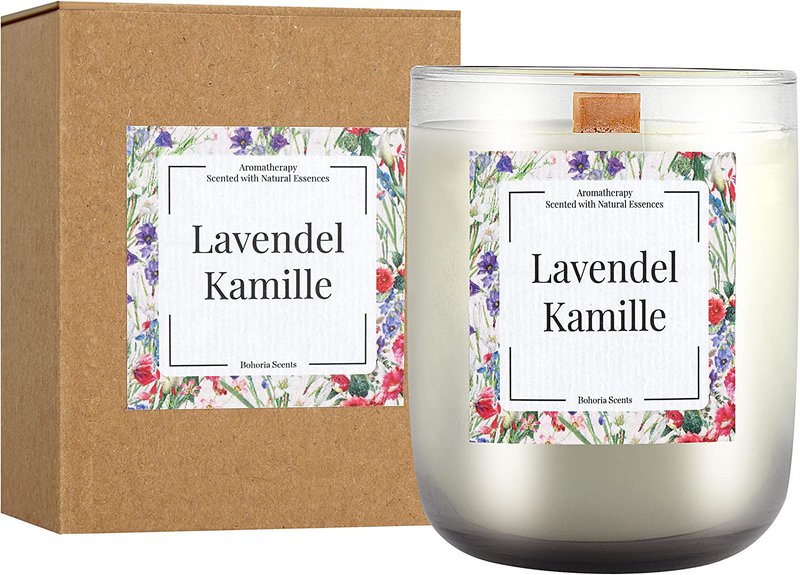 Aromatherapy scented candle 200g – 5 scent variations, natural wax, 40h