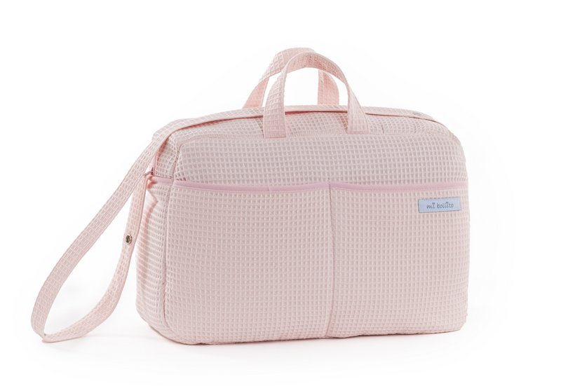 Crossbody barselstaske til barnevogn og hospital. Praktisk og elegant organisatortaske med stor kapacitet. Produkt fremstillet i Spanien.