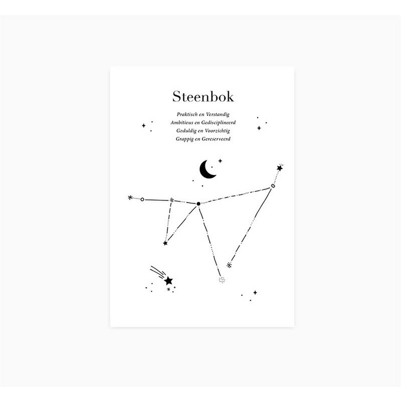 Postkarte | Sternzeichen | STEINBOCK