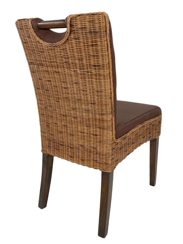 Rattan chair dining room chairs set 4 pieces of winter garden chairs bilbao upholstered chairs prairie brown