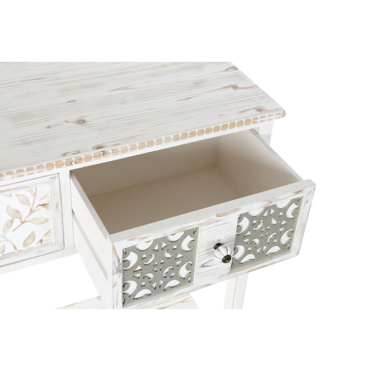 CONSOLA MADERA 81X36X85 DECAPE BLANCO MB181005
