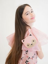 Kinderschoudertas - Gaspard het katje Roze