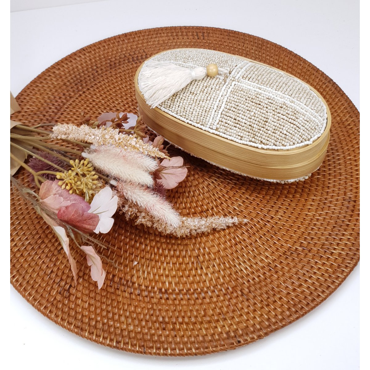 PULAU rieten placemats rond 40 cm
