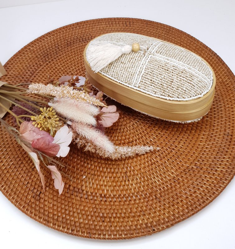 PULAU rieten placemats rond 40 cm