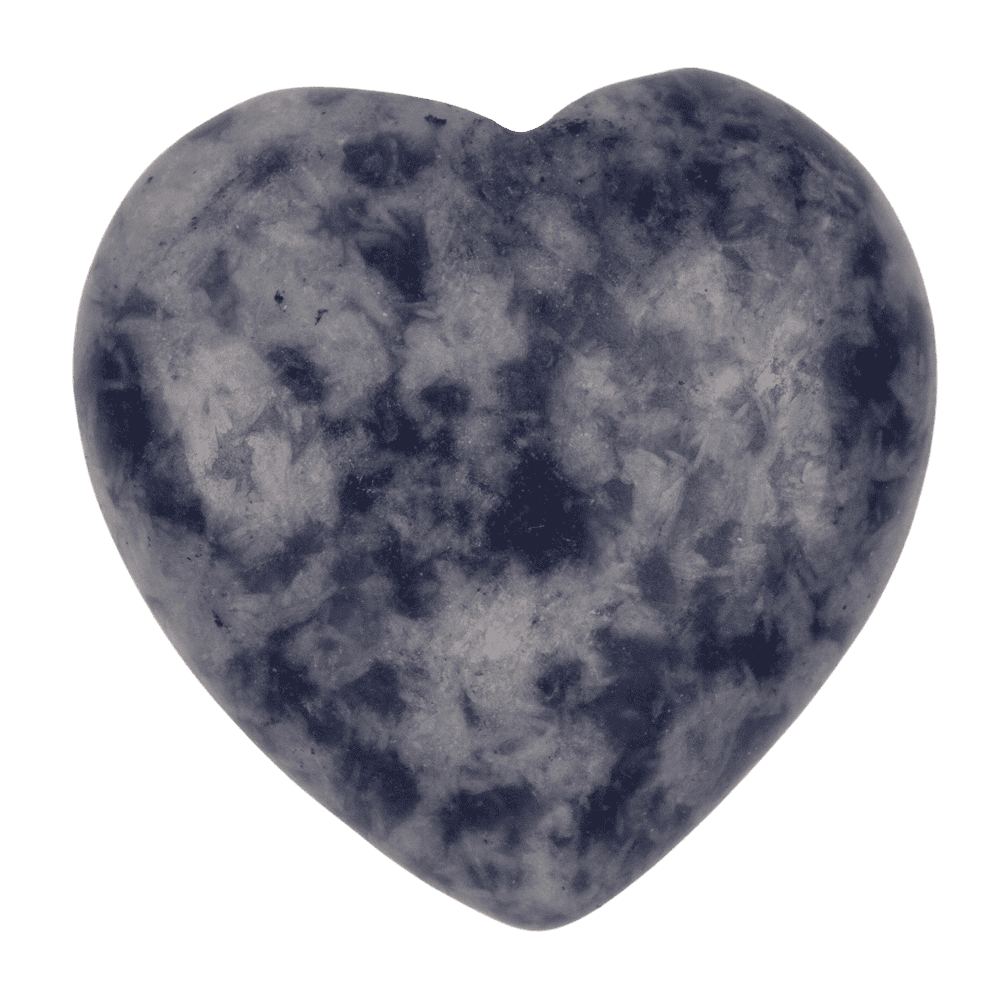 Gem stone, heart, 2,5 cm,