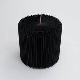 Tavolo pieghevole in carta circolare - nero