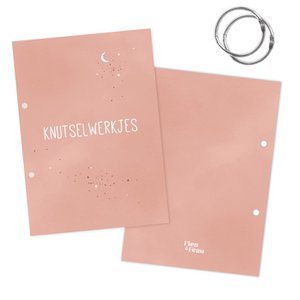 Bewaarbundel knutselwerkjes A4 | roze heelal
