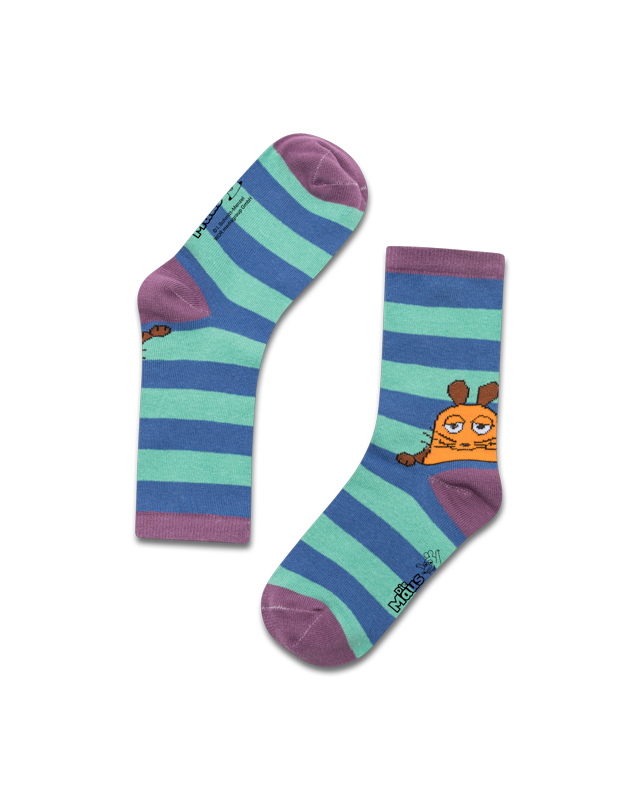 koaa – The Mouse “Stripes” – Socks blue/green