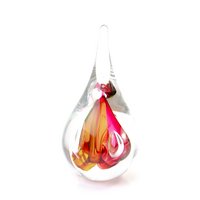 Kristalltropfen - Rot/Gold - Höhe 12 cm - Handgefertigt