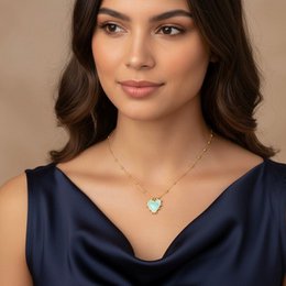 GIOIOSA – Gold Plated Heart Necklace