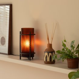 Rav PRISM-lampe – moderne geometrisk skærm, genanvendt PETG, omgivende belysning, E14