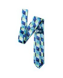 Rhombus Green and Blue Tie | Recycled Polyester GRS