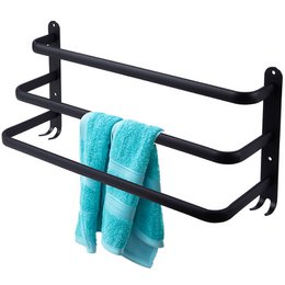 Handdoekrail metaal 50cm