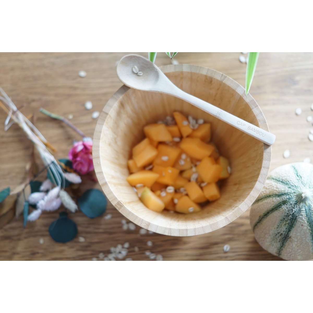 Set Bowl 20x12 + Bamboo spoon