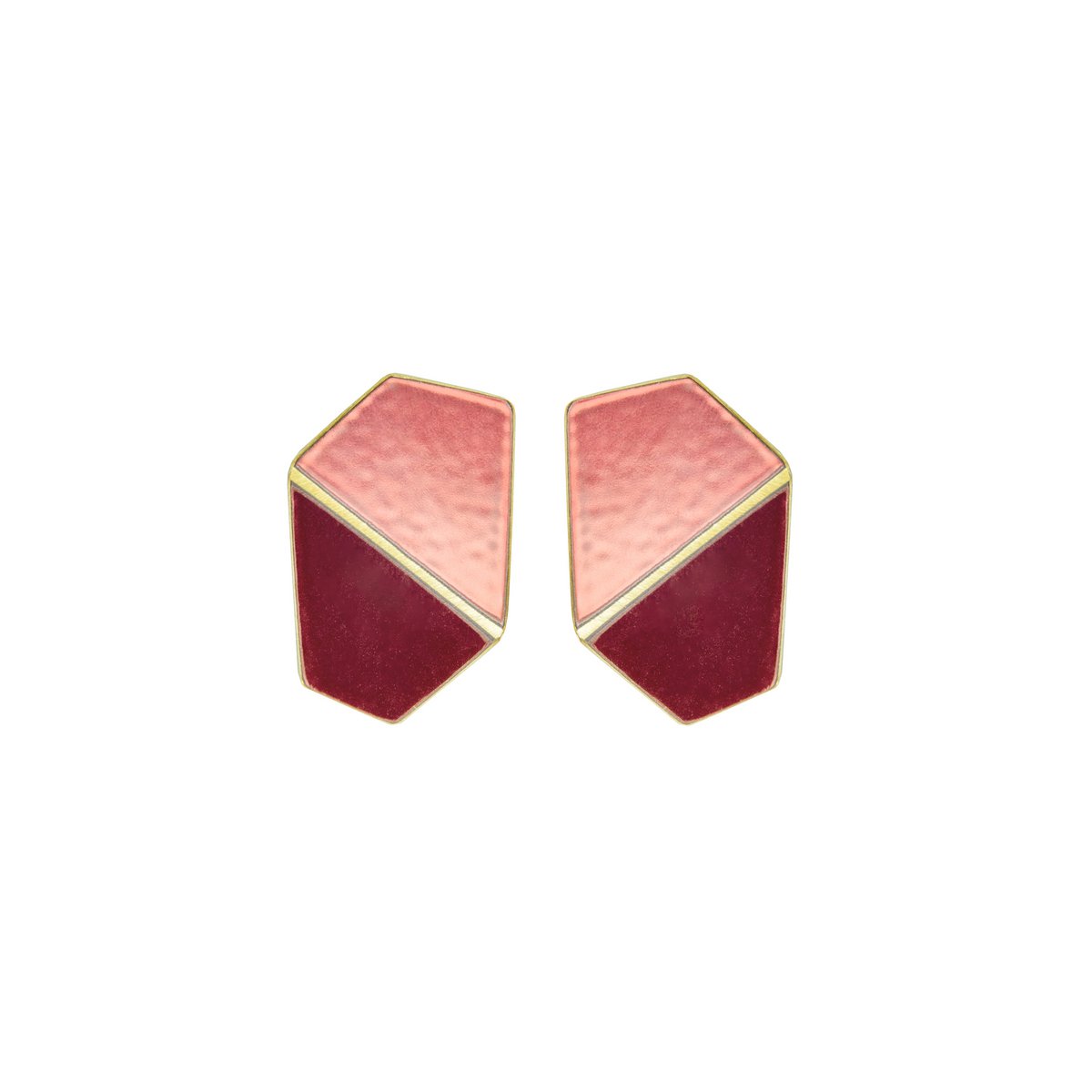 Pendientes Doblados Anchos BRILLANTES