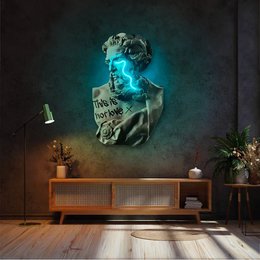 Zeus Crying V.1 | LED Wall Art
