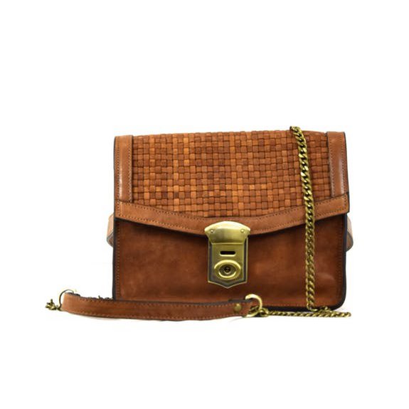 Leather lady bag 21.5 cm lenght x 17 cm height