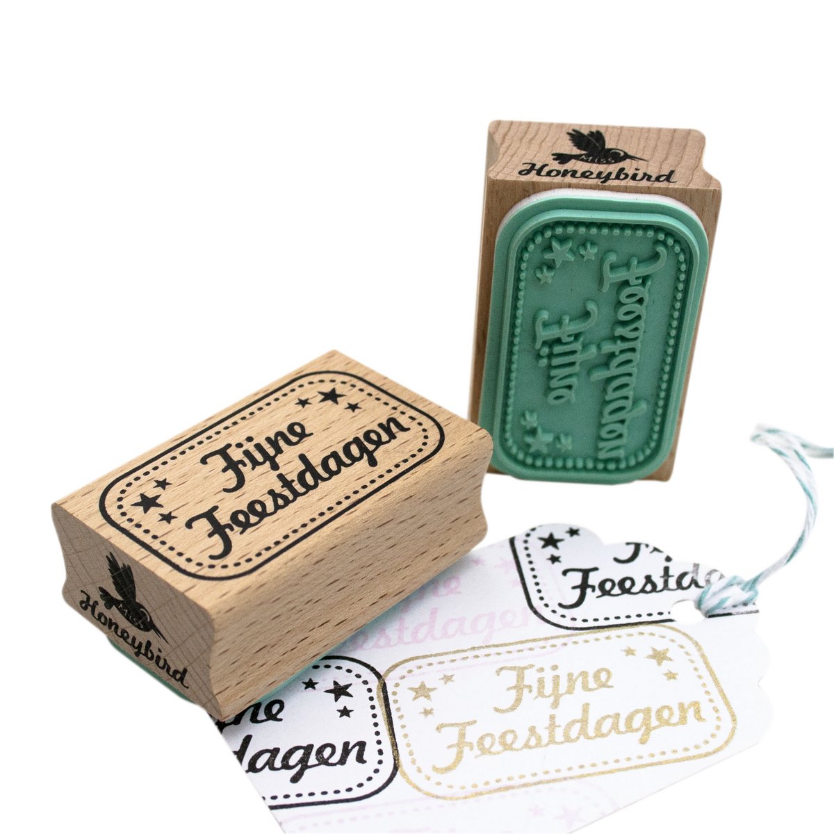 Fijne Feestdagen stempel (rand)