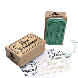 Fijne Feestdagen stempel (rand)