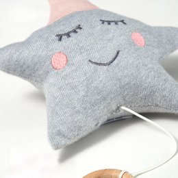 Rosa-grauer Musik-Mobile-Star