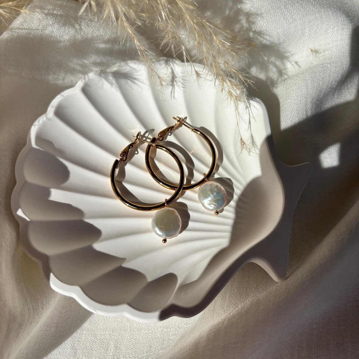 Gyldne reflekser - Store guld- og perlecirkler