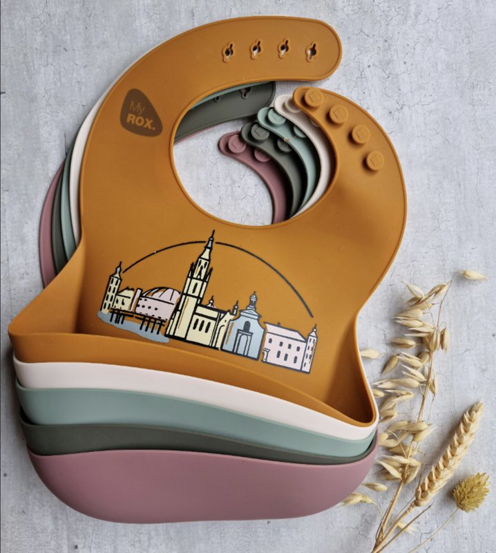 Silicone Bib Breda Burlwood