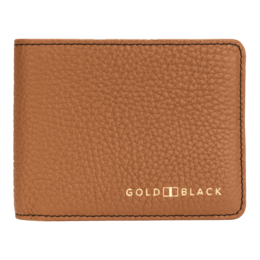 Portafoglio in pelle GM nappa marrone