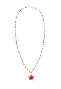 Flower pendant necklace