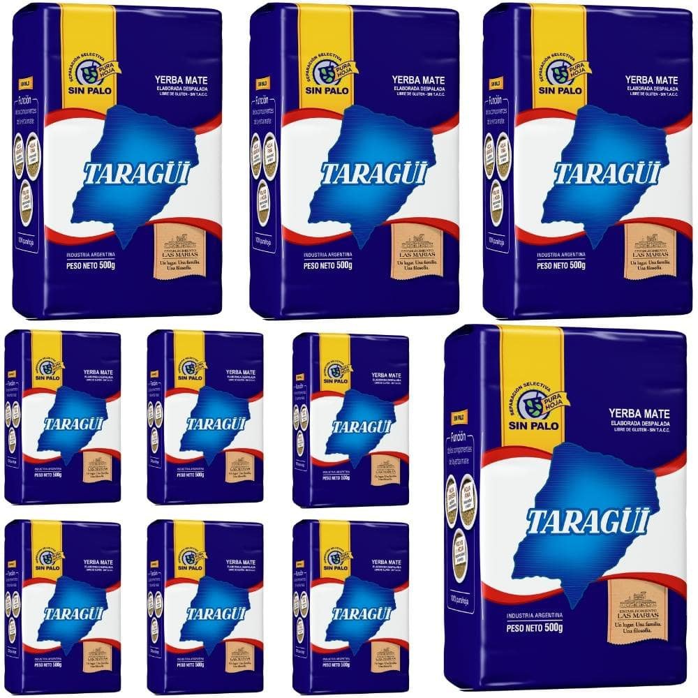 10 x taragui sin palo 500g