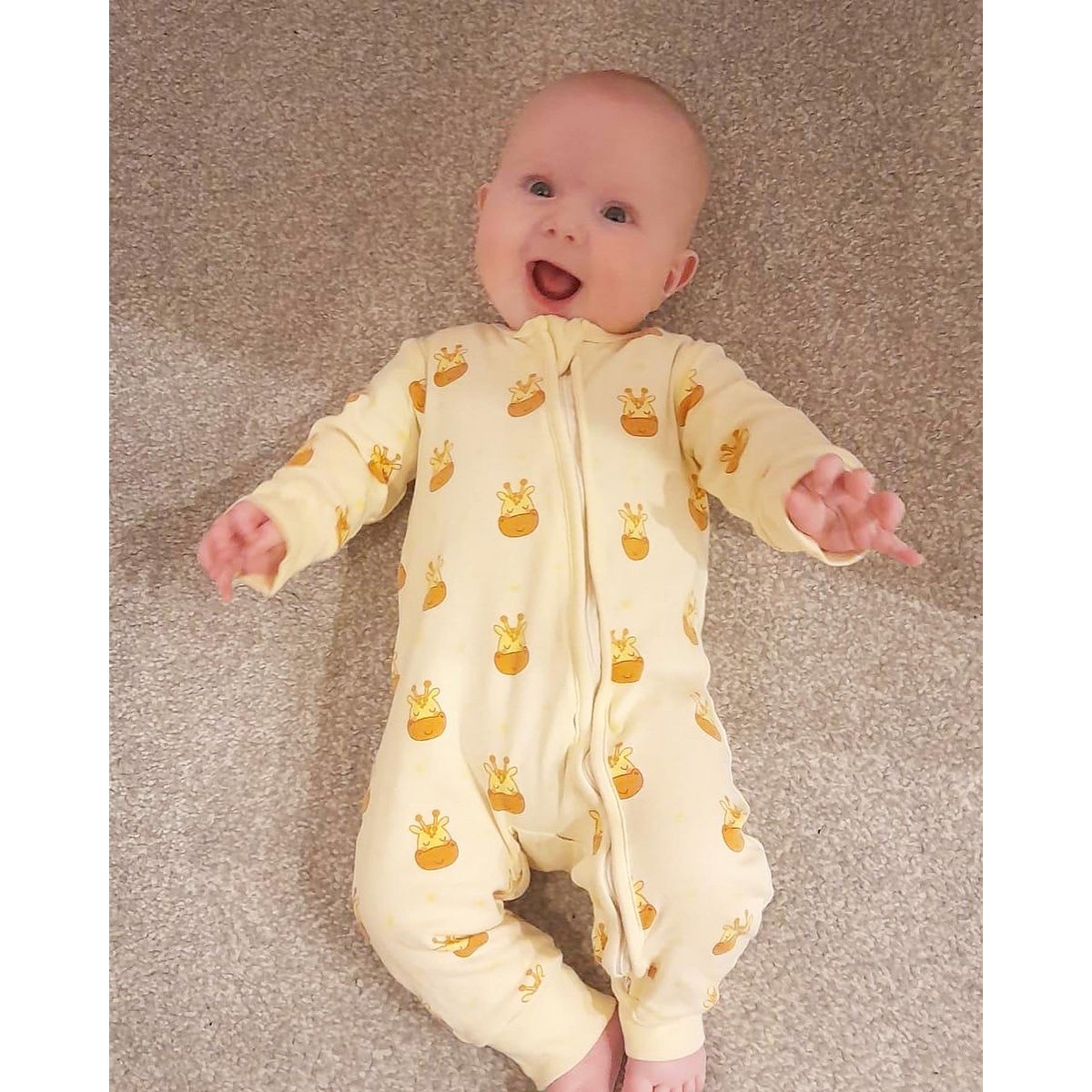 Giraf-pyjama met rits