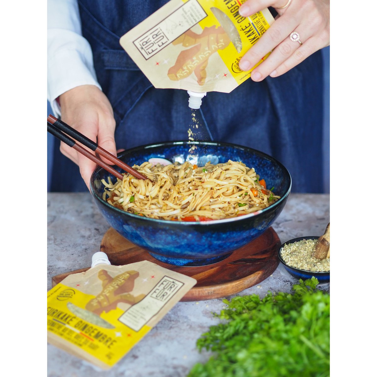 Furikake Ginger - Sesam- en zeewierkruiderij - zoutalternatief 45G