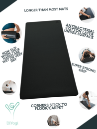 DIYogi™ SORT YOGA MATTE