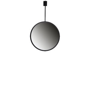 Metal mirror Erik, L42cm, W25cm, black