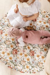 ENZO children's dungarees - 100% merino wool - powder pink