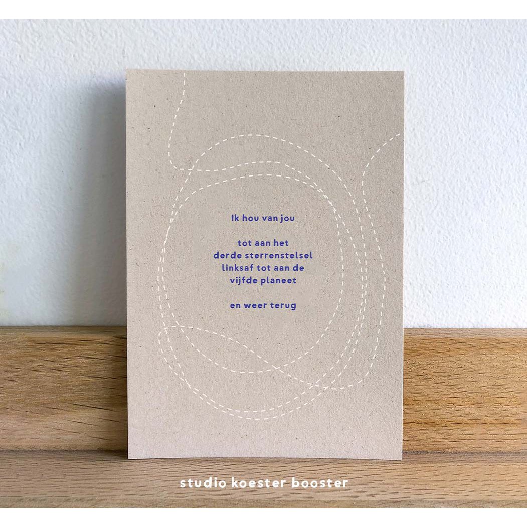 Postcard | ik hou van jou