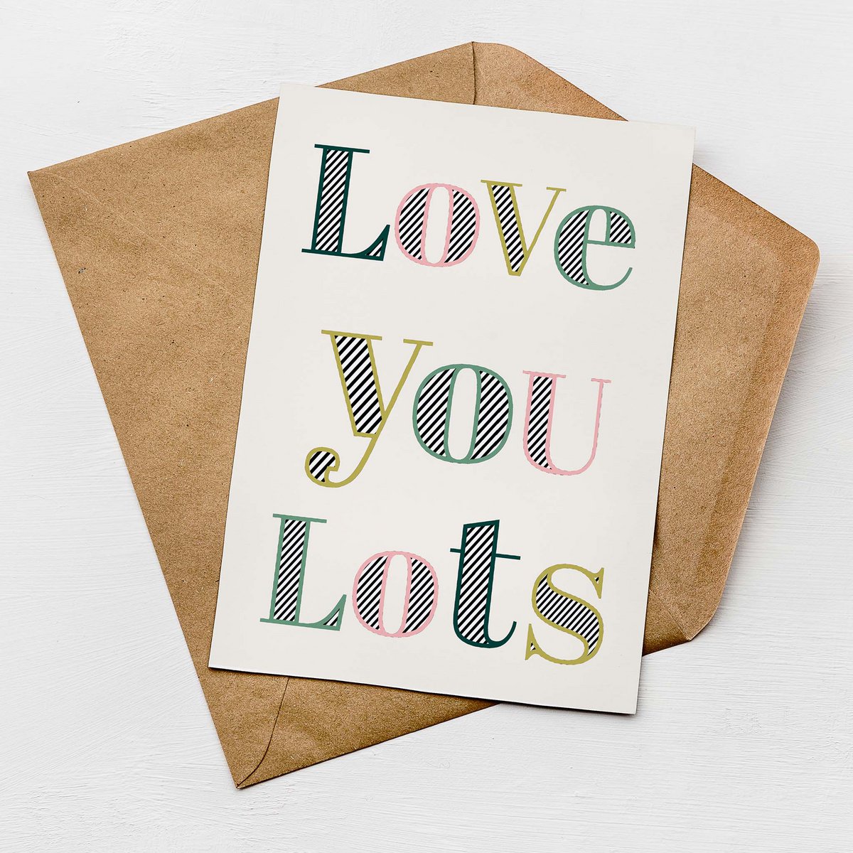 Te amo mucha tarjeta | Tarjeta de felicitación