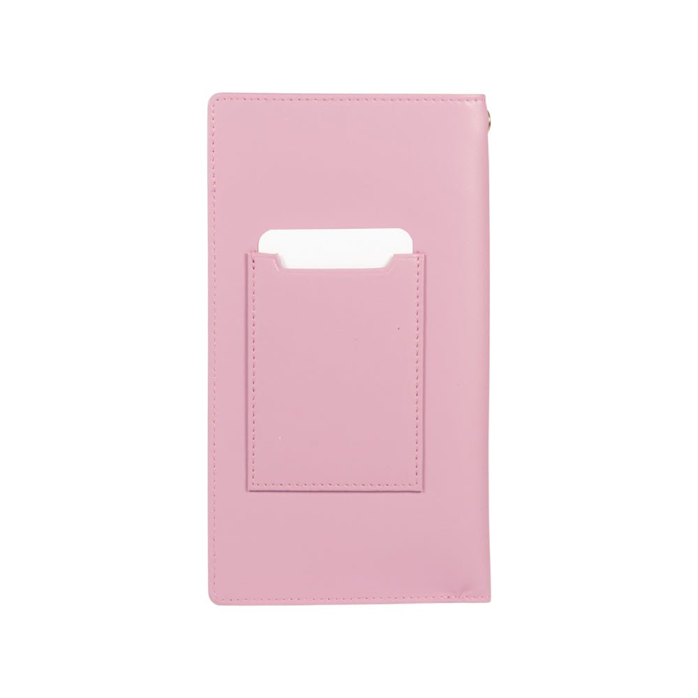 RB1087CI | Brillen-/Smartphone-Halter mit Schultergurt, hergestellt in Italien aus echtem, glattem, mattem Leder. Lila Farbe